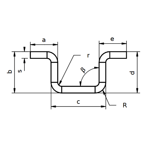 Flat pattern calculator according to DIN 6935