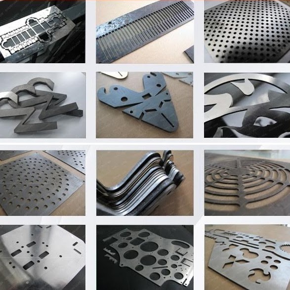 Laser-cut metal components